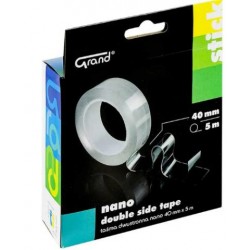 ΤΑΙΝΙΑ ΔΙΠΛΗΣ ΟΨΕΩΣ GRAND CLEAR NANO TAPE 40mm X 5m ΤΑΙΝΙΑ ΔΙΠΛΗΣ ΟΨΕΩΣ GRAND CLEAR NANO TAPE 40mm X 5m