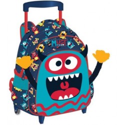 ΤΣΑΝΤΑ ΤΡΟΛΛΕΥ MUST TEAM ΝΗΠΙΟΥ 27Χ10Χ31 2ΘΗΚΕΣ MONSTER 586273