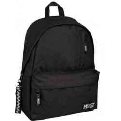 ΤΣΑΝΤΑ ΠΛΑΤΗΣ MUST TEAM MONOCHROME CLASSIC 32Χ17Χ42 1 ΜΑΥΡH ΜΕ ΓΚΡΙ 586397