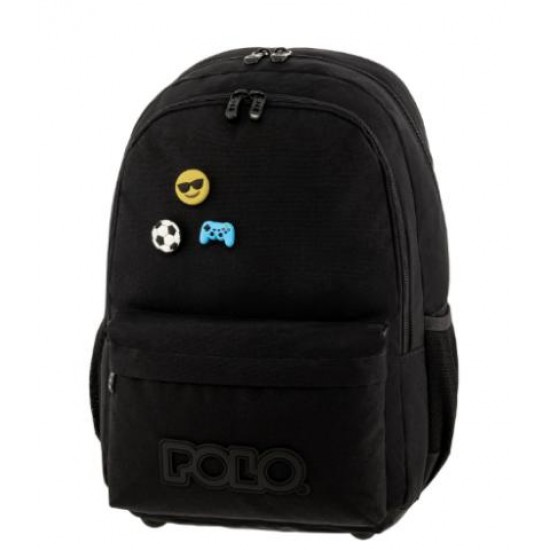 ΣΑΚΙΔΙΟ POLO PINS ΜΑΥΡΟ 901059-2000