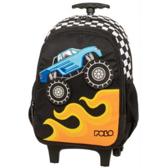 ΣΑΚΙΔΙΟ TROLLEY ΝΗΠΙΟΥ POLO JUNIOR BIBI MONSTER TRUCK 907076-8351