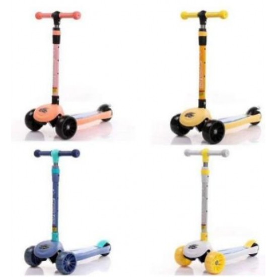 ΠΑΙΔΙΚΟ SCOOTER ΜΕ ΦΩΤΙΖΟΜΕΝΕΣ ΡΟΔΕΣ 4 ΧΡΩΜΑΤΑ