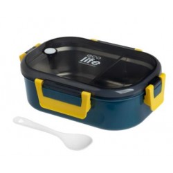 ΦΑΓΗΤΟΔΟΧΕΙΟ ECOLIFE ΜΕ ΧΩΡΙΣΜΑ 900ml ΜΠΛΕ 33-BO-9069