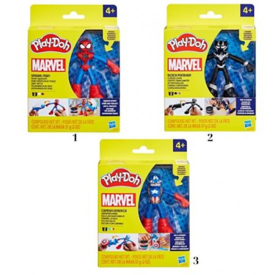 HASBRO PLAY-DOH MARVEL FIGURES 3 ΣΧΕΔΙΑ F9829