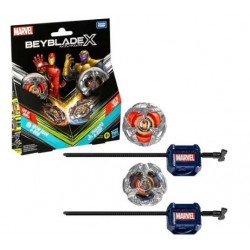 HASBRO BEYBLADE X MARVEL COLLAB: IRON MAN 4-80B VS THANOS 4-60B G0287