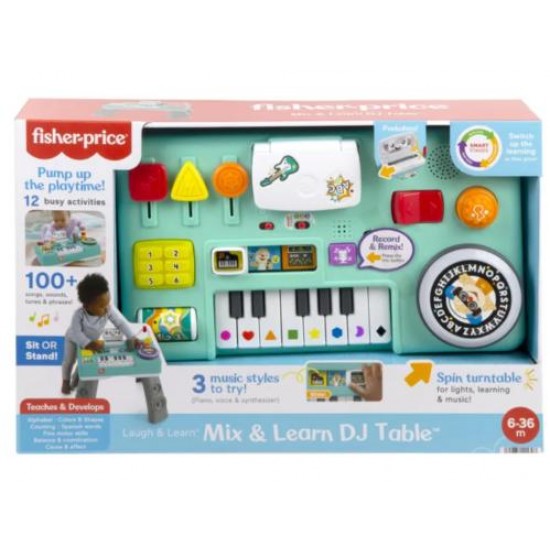 FISHER PRICE ΕΚΠΑΙΔΕΥΤΙΚΗ ΚΟΝΣΟΛΑ DJ ΜΕ ΦΩΤΑ & ΗΧΟΥΣ HRB61