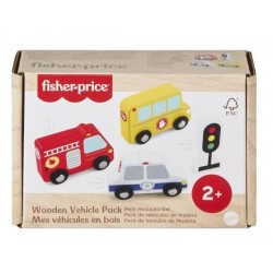 FISHER PRICE ΞΥΛΙΝΟ ΣΕΤ ΜΙΚΡΩΝ ΟΧΗΜΑΤΩΝ JCY32