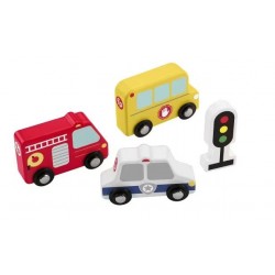 FISHER PRICE ΞΥΛΙΝΟ ΣΕΤ ΜΙΚΡΩΝ ΟΧΗΜΑΤΩΝ JCY32