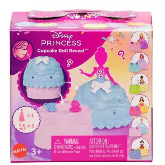MATTEL DISNEY PRINCESS MINI ΚΟΥΚΛΕΣ CUPCAKE DOLL BLIND ΕΚΠΛΗΞΗ JFG78