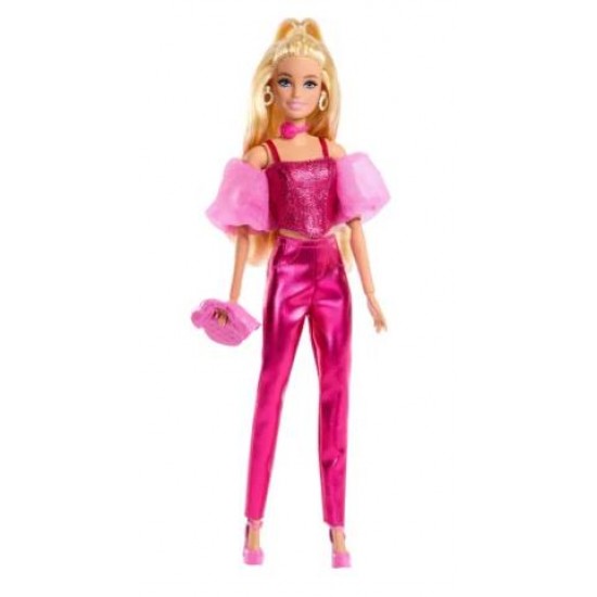 MATTEL BARBIE DELUXE STYLE METALLICS ΡΟΖ ΚΟΡΣΕΣ JFP40