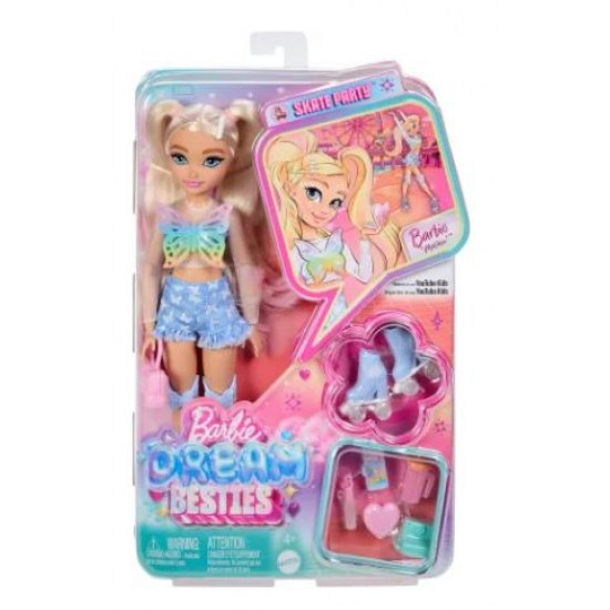 MATTEL BARBIE DREAM BABIES BESTIES MALIBU SKATER DOLL JFX96