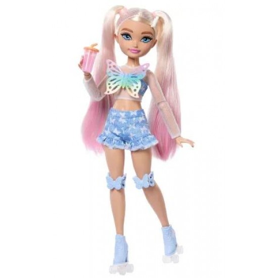 MATTEL BARBIE DREAM BABIES BESTIES MALIBU SKATER DOLL JFX96