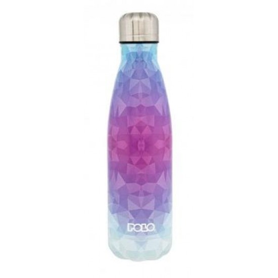 ΘΕΡΜΟΣ POLO STAINLESS STEEL 500ml SHAPES ΣΙΕΛ/ΜΩΒ 949004-8340