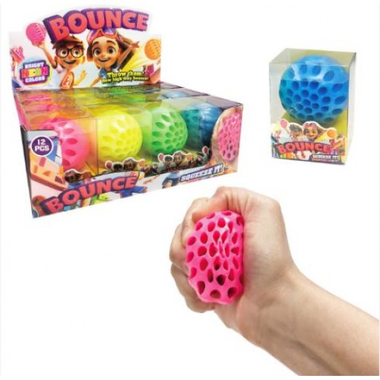 ΜΠΑΛΑΚΙ SQUEEZE BOUNCE 5cm ΚΗΡΥΘΡΑ LOOK