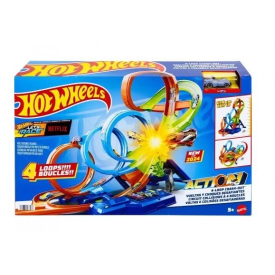 MATTEL HOT WHEELS ΠΙΣΤΑ ΣΥΓΚΡΟΥΣEΩΝ ΜΕ 4 ΛΟΥΠ HXR70 MATTEL HOT WHEELS ΠΙΣΤΑ ΣΥΓΚΡΟΥΣEΩΝ ΜΕ 4 ΛΟΥΠ HXR70