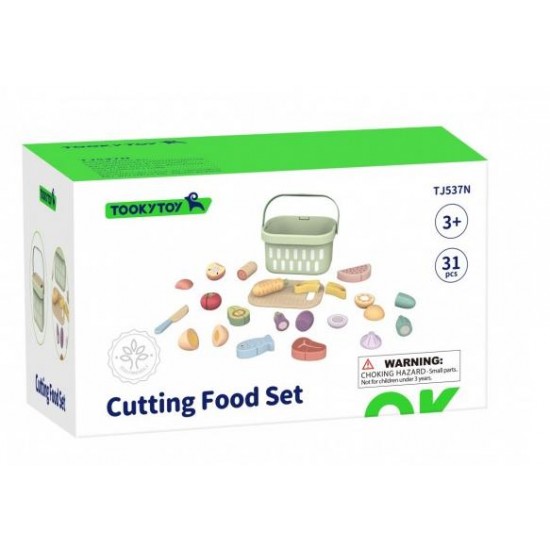 TOOKY TOY ΞΥΛΙΝΟ ΣΕΤ ΚΟΠΗΣ ΦΑΓΗΤΟΥ TJ537N TOOKY TOY ΞΥΛΙΝΟ ΣΕΤ ΚΟΠΗΣ ΦΑΓΗΤΟΥ TJ537N