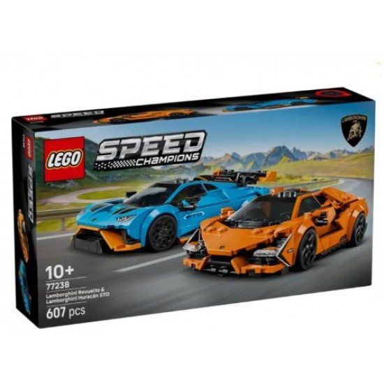 LEGO SPEED CHAMPIONS LAMBORGHINI REVUELTO & HURACAN STO 77238
