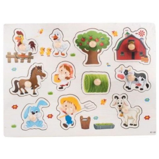 ΞΥΛΙΝΟ ΠΑΖΛ ΜΕ ΣΦΗΝΩΜΑΤΑ ΖΩΑΚΙΑ MARTIN TOYS RT-09