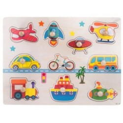 ΞΥΛΙΝΟ ΠΑΖΛ ΜΕ ΣΦΗΝΩΜΑΤΑ ΟΧΗΜΑΤΑ MARTIN TOYS RT-12