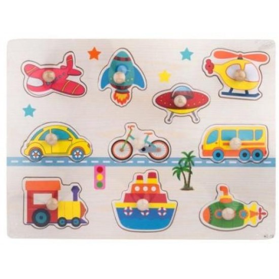 ΞΥΛΙΝΟ ΠΑΖΛ ΜΕ ΣΦΗΝΩΜΑΤΑ ΟΧΗΜΑΤΑ MARTIN TOYS RT-12