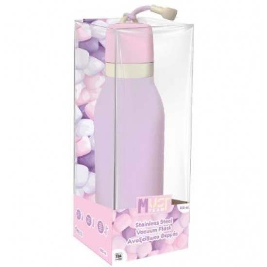 ΘΕΡΜΟΣ 500ML ΑΝΟΞΕΙΔΩΤΟ MUST TEAM ΠΑΣΤΕΛ ΜΩΒ 587498