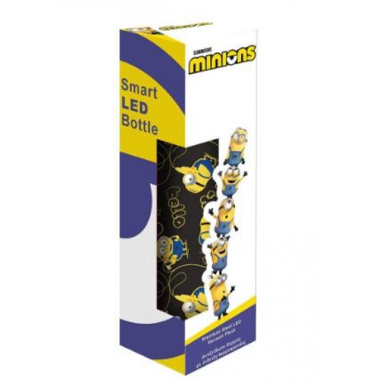 ΘΕΡΜΟΣ 500ML ΑΝΟΞΕΙΔΩΤΟ LED 6,5Χ22,5ΕΚ MINIONS 504223 ΘΕΡΜΟΣ 500ML ΑΝΟΞΕΙΔΩΤΟ LED 6,5Χ22,5ΕΚ MINIONS 504223