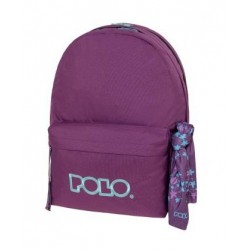 ΣΑΚΙΔΙΟ POLO ORIGINAL DOUBLE SCARF EGGPLANT/TURQUOISE 901235-4859
