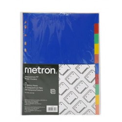 ΔΙΑΧΩΡΙΣΤΙΚΑ ΠΛΑΣΤΙΚΑ METRON ΧΡΩΜ. 1-10