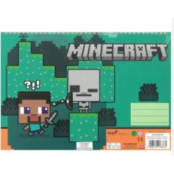 ΜΠΛΟΚ ΖΩΓΡΑΦΙΚΗΣ GIM 23X33 40Φ +ΑΥΤΟΚ. MINECRAFT 316-04416