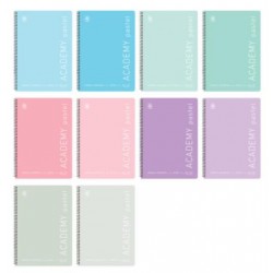 ΤΕΤΡΑΔΙΟ ΣΠΙΡΑΛ ACADEMY PASTEL Α4 120Φ 4 ΘΕΜ