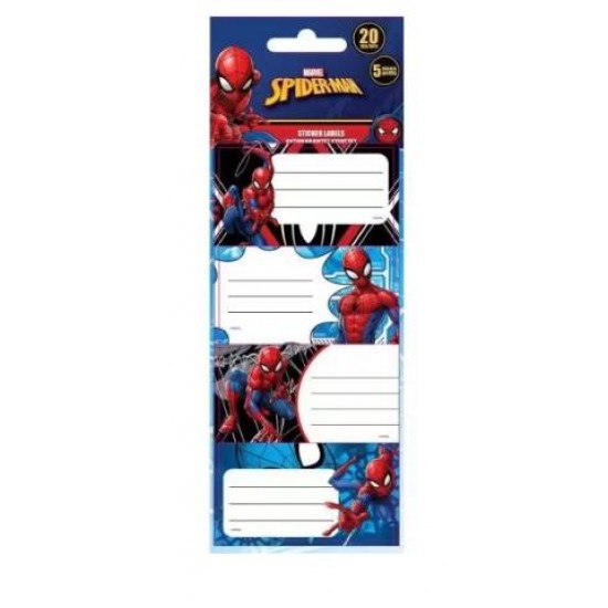 ΕΤΙΚΕΤΕΣ ΑΥΤΟΚΟΛΛΗΤΕΣ SPIDERMAN 20ΤΜΧ 5Φ 508439