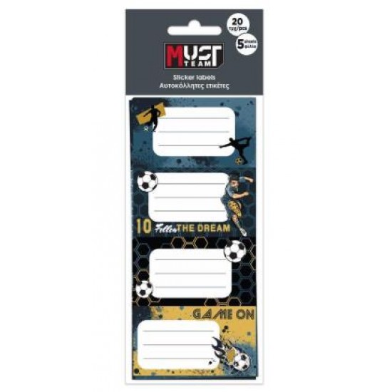ΕΤΙΚΕΤΕΣ ΑΥΤΟΚΟΛΛΗΤΕΣ FOOTBALL 20ΤΜΧ 5Φ 586906
