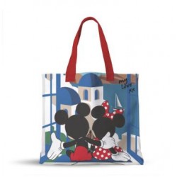 ΤΣΑΝΤΑ SHOPPING 39Χ32Χ11ΕΚ & ΝΕΣΕΣΕΡ ΣΕΤ I FELL IN LOVE IN GREECE MICKEY 566079