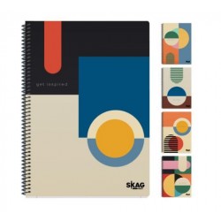 ΤΕΤΡΑΔΙΟ ΣΠΙΡΑΛ Α4 SKAG BAUHAUS 2Θ