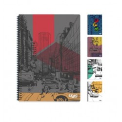ΤΕΤΡΑΔΙΟ ΣΠΙΡΑΛ 17X25 SKAG CITY LIFE 3Θ