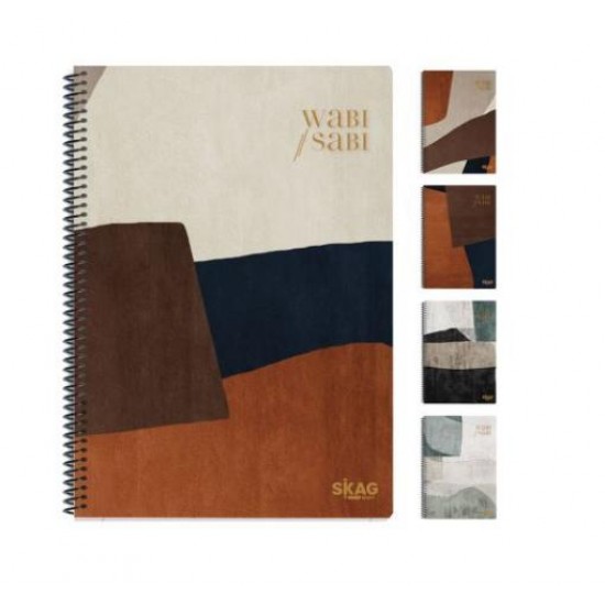 ΤΕΤΡΑΔΙΟ ΣΠΙΡΑΛ Α4 SKAG WABI SABI 2Θ