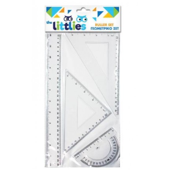 ΓΕΩΜΕΤΡΙΚΟ ΣΕΤ 4ΤΜΧ BLISTER 30cm THE LITTLIES 646119