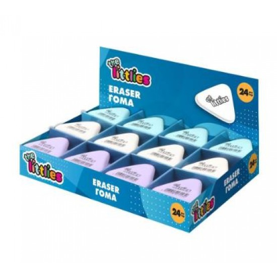 ΓΟΜΑ ΤΡΙΓΩΝΙΚΗ THE LITTLIES 37x37x8mm 3ΧΡΩΜ.