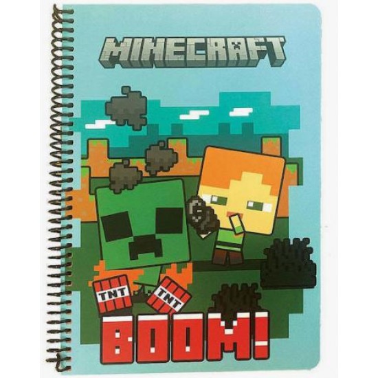 ΤΕΤΡΑΔΙΟ ΣΠΙΡΑΛ 17Χ25 GIM MINECRAFT 2Θ