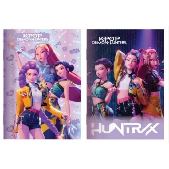 ΤΕΤΡΑΔΙΟ Α4 ΚΑΡΦΙΤΣΑ GIM K-POP HUNTRIX 50Φ