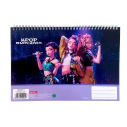 GIM ΜΠΛΟΚ ΖΩΓΡΑΦΙΚΗΣ A4 K-POP HUNTRIX 30Φ 364-02413